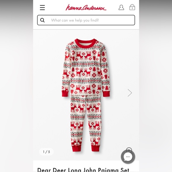 Dear deer long John pajama set toddler - Picture 1 of 2